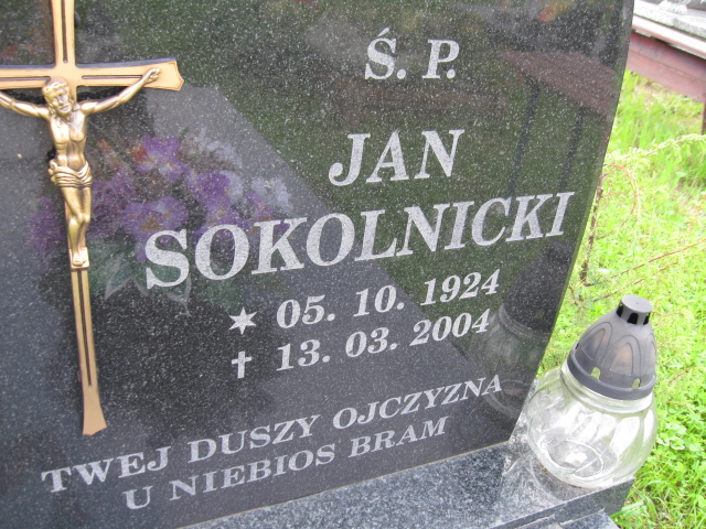 Jan Sokolnicki 1924 Głuszyca - Grobonet - Wyszukiwarka osób pochowanych