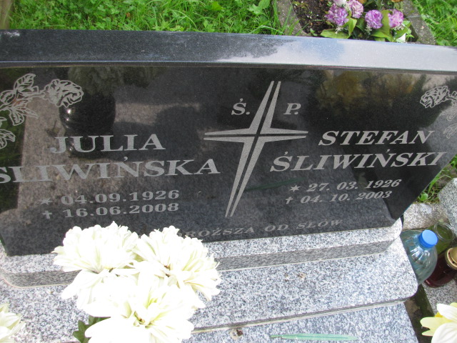Julia Śliwińska 1926 Głuszyca - Grobonet - Wyszukiwarka osób pochowanych