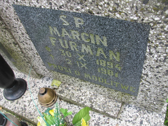 Marcin Furman 1899 Głuszyca - Grobonet - Wyszukiwarka osób pochowanych