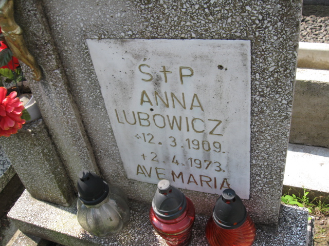 Anna Lubowicz 1909 Głuszyca - Grobonet - Wyszukiwarka osób pochowanych