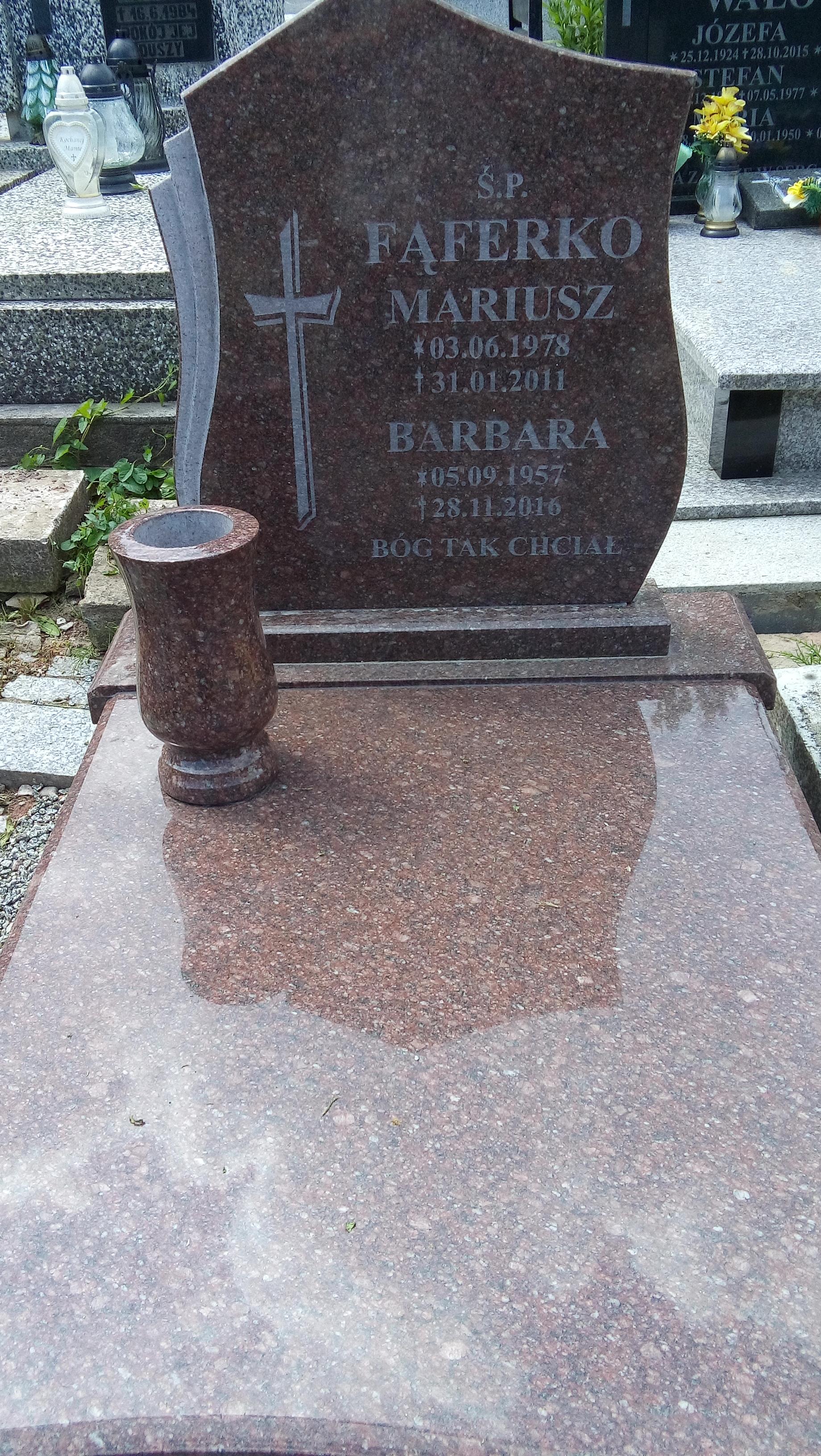 Grób Mariusz Fąferko