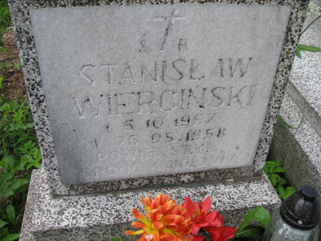 Stanisław Wierciński 1957 Głuszyca - Grobonet - Wyszukiwarka osób pochowanych
