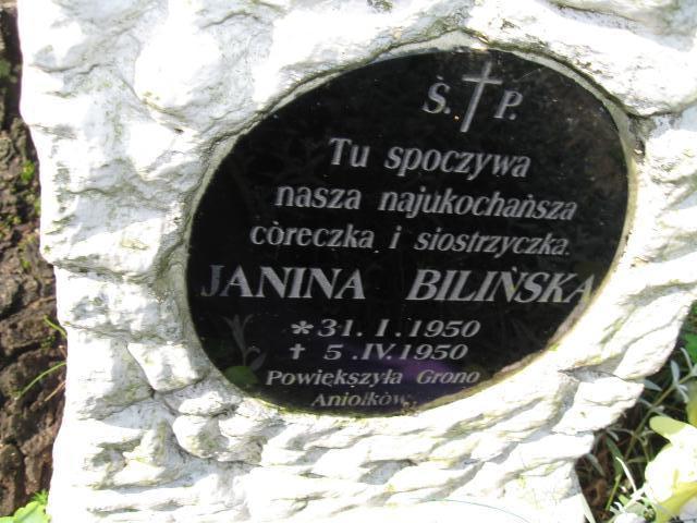 Janina Bilińska 1950 Głuszyca - Grobonet - Wyszukiwarka osób pochowanych