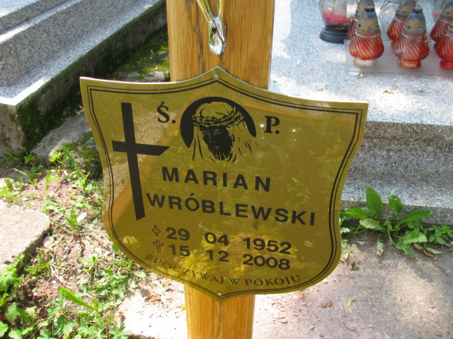 Marian Wróblewski 1952 Głuszyca - Grobonet - Wyszukiwarka osób pochowanych