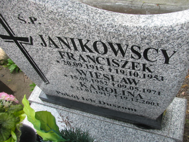 Karolina Janikowska 1917 Głuszyca - Grobonet - Wyszukiwarka osób pochowanych