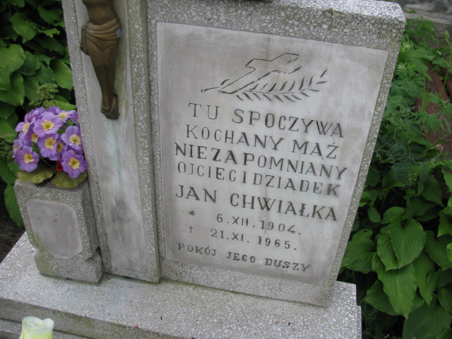 Jan Chwiałka 1904 Głuszyca - Grobonet - Wyszukiwarka osób pochowanych