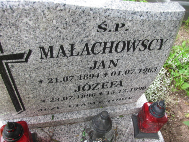 Józefa Małachowska 1896 Głuszyca - Grobonet - Wyszukiwarka osób pochowanych