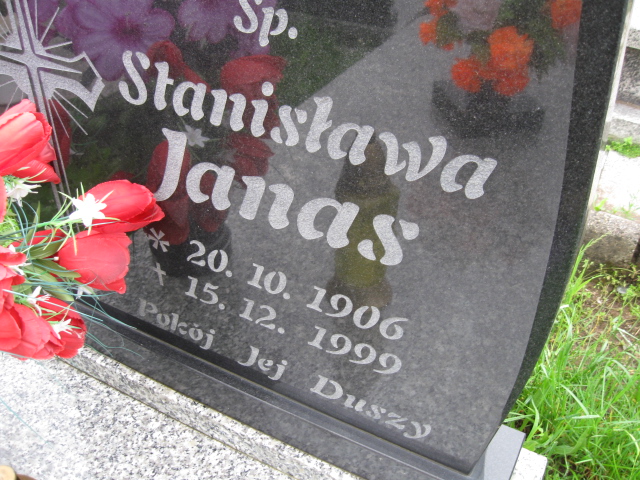 Stanisława Janas 1906 Głuszyca - Grobonet - Wyszukiwarka osób pochowanych