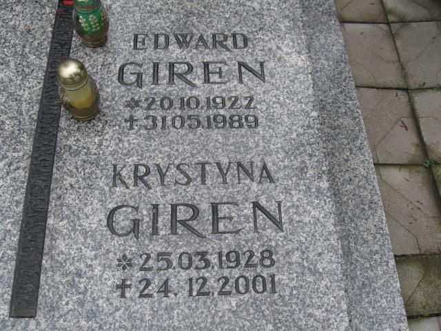 Krystyna Giren 1928 Głuszyca - Grobonet - Wyszukiwarka osób pochowanych