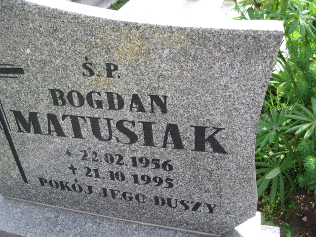 Bogdan Matusiak 1956 Głuszyca - Grobonet - Wyszukiwarka osób pochowanych