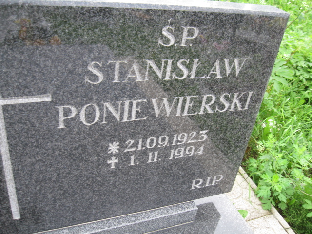 Stanisław Poniewierski 1923 Głuszyca - Grobonet - Wyszukiwarka osób pochowanych